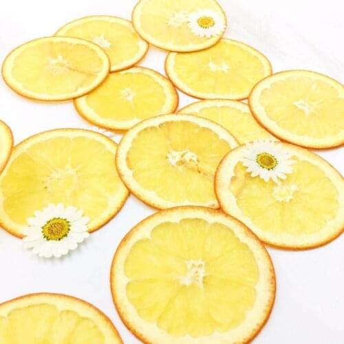 5pcs Dried Pressed 5-6cm Orange Slices Fruit Plant Herbarium For Jewelry Photo Frame Phone Case Bookmark Postcard Making DIY