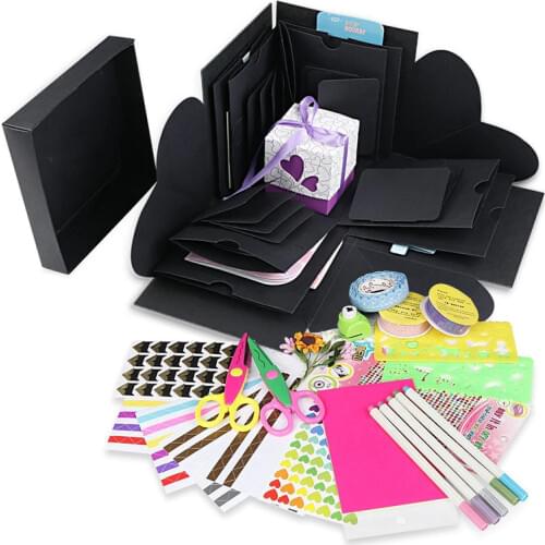 Surprise Gift Boxs Love Explosion Box Scrapbook DIY Photo Album Birthday Gift Anniversary Wedding Gift Decoration 15x15x14.5cm