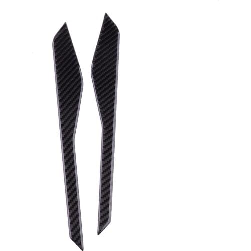 1 Pair Carbon Fiber Black Car Front Center Console Panel Cover Trim Accessories Fit For Ford Explorer 2016 2017 2018 2019