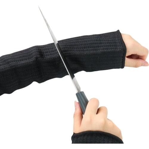 1 Pair Cut Resistant Arm Sleeve Outdoor Work Safety Arm Warmers Anti-cutting Protection Arm Guard Cover Glove Elbow Wrist Guard