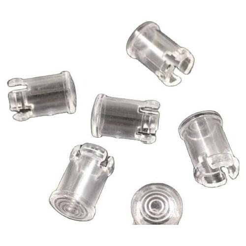 10pcs/lot 3mm 5mm LED Light Emitting Diode Lampshade Light Guide Post Light Guide Cap Protective Cover Led Transparent Lens