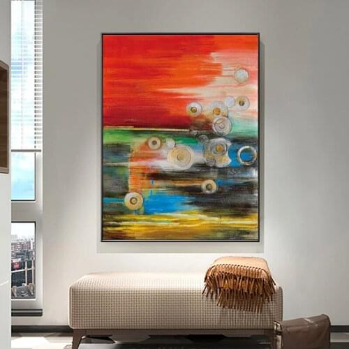 100% Handpainted Oil Painting Hand Made Abstract Picture On Canvas Painting Modern Wall Art For Bedroom House Decoration