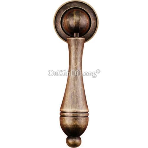 European Antique 20PCS Brass Kitchen Cabinet Door Handles Cupboard Wardrobe Drawer Wine Cabinet Drop Shape Pulls Handles&Knobs