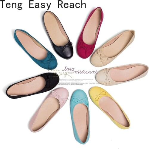 2021 Womens flat shoes Spring Autumn Handmade Comfortable Shoes Women Loafers Soft Leather Women Flats Shoes9 colors