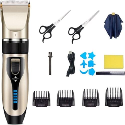 Rechargeable Hair Clipper Tool Set Household Electric Hair Cutting Machine Power Display Hair Cutter