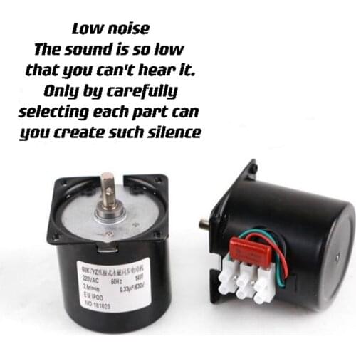 Automatic Egg Incubator Motor Parts Hatching Machine Accessories Reversible Synchronous motor 220v for incubator Contains gears