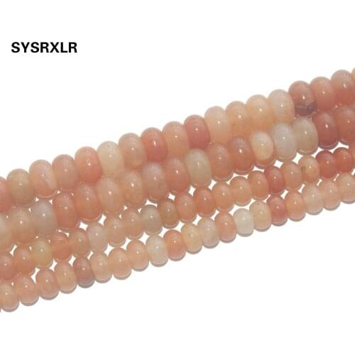 Free Shipping Red Aventurine Beads Natural Stone Spacer Rondelle Beads For Jewelry Making Charm DIY Bracelet Necklace 4*7/5*8 MM