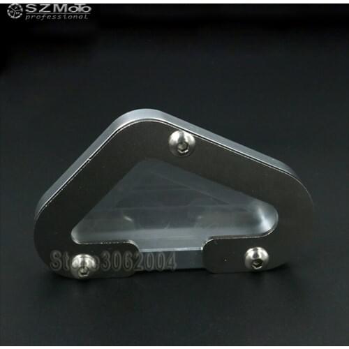 For SUZUKI GSX-R 750 GSXR750 GSXR 2004-2016 2015 2014 2013 Motorcycle Side Kickstand Stand Extension Support Plate pad Logo CNC
