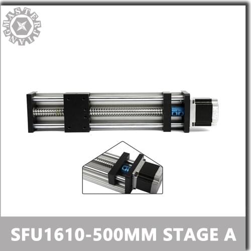 SFU1610-500mm Stage A Linear Guide Rails Linear Actuator System Module Table Ball Screws SFU1610-500mm Travel Length Guide