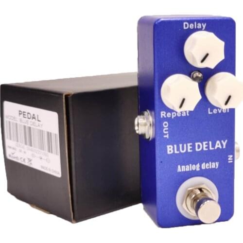 Mosky Deep Blue Delay Guitar Effect Pedal True Bypass Guitar Parts Guitar Accessories Delay Effect Pedal