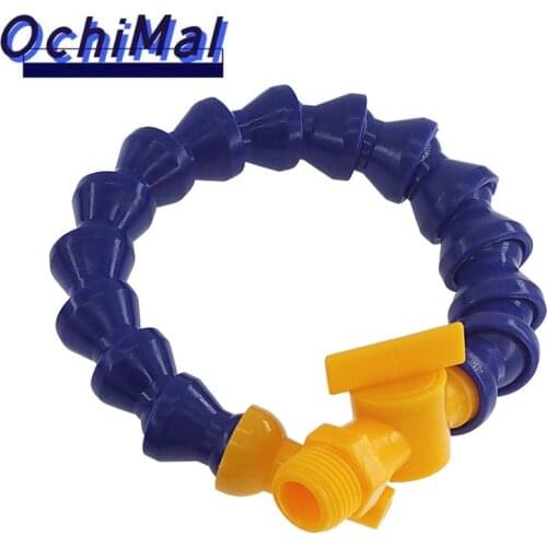 Hot 300 400 500 600mm Round Nozzle Plastic Flexible Water Oil Coolant Pipes Hoses 1/4 For CNC Machine Lathe Milling Cooling Tube