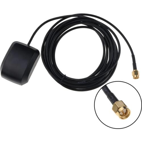 Kebidumei GPS Active Remote Antenna Aerial Connector 3 meter Car Auto Mini GPS receiver Antenna Navigation Connector