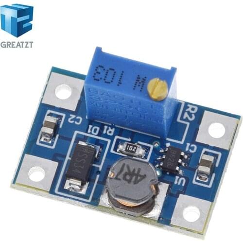 GREATZT 2-24V to 2-28V 2A DC-DC SX1308 Step-UP Adjustable Power Module Step Up Boost Converter for DIY Kit