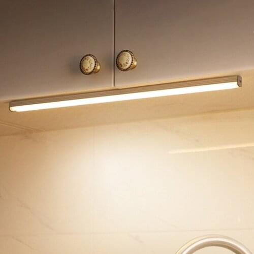 10/30 cm Human Body Induction Lamp Hand Sweep Sensor Night Light LED Dimmable Magnetic Cabinet Lamp USB Charging Corridor Lights