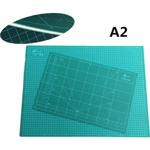 New Cutting Mat A2 Pvc Rectangle Self Healing thicker white core Desktop Protection Mat Craft Dark Green 60cm * 45cm*0.3cm