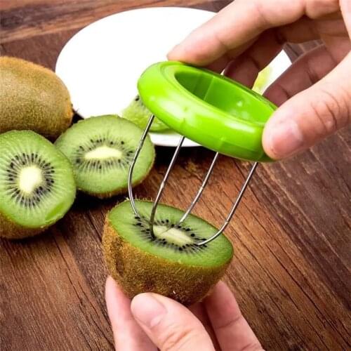 Kitchen Accessories Kiwi Cutter Peeler Slicer Detachable Kitchen Gadget Fruit Peeler Salad Cooking Tool Kiwi Grater Cutter Tool
