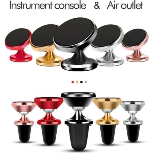 Magnetic Car Mount For Mobile Phone Holder Car Air Vent Clip Mount Stand Support Universal For iPhone 11 XS X XR 7 For Samsung