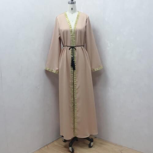 864eid Mubarak Muslim Abaya Islamic African clothing Kaftan Abaya Dubai print Kafta Eid Mubarak