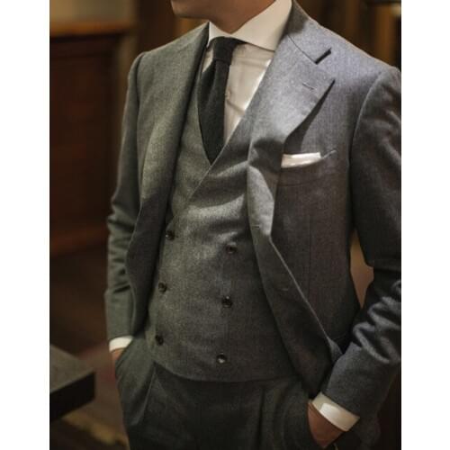 2017 Latest Coat Pant Designs Grey Men Suit Jacket Slim Fit 3 Piece Tuxedo Prom Style Suits Custom Groom Blazer Terno Masculino