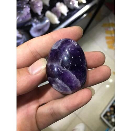 New fashion fantasy amethyst eggs, crystal eggs without holesfor massage and household decoration