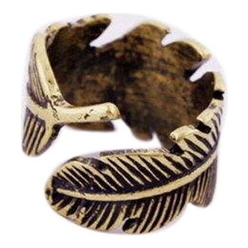 New handmade hot sale opening adjustable ring,retro leaf ring plated antique bronze silver,rings for women,men,best gift idea