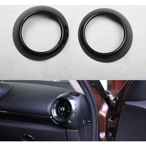 New ABS Car Styling For BMW MINI Countryman R60 2011-2016 Dashboard Side Air Vent Ring Trim Inner Moldings 2pcs