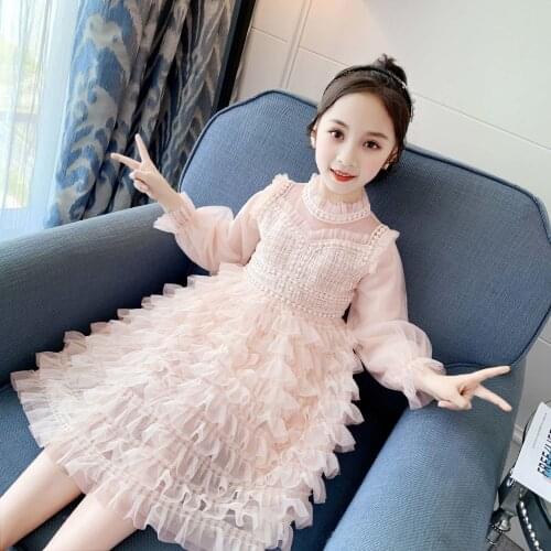 Girls' dresses spring summer autumn new products girls, fairy skirts, baby foreign style, childrens clothes, princess skirts