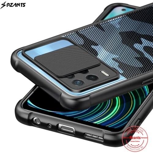 Rzants For Oppo Realme 8 Pro Oppo Realme 8 5G 4G Phone Case Soft Camouflage Lens Slim Half Clear Phone Casing