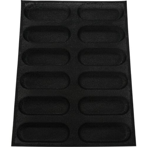 Silicone Baguette Pan-Non-Stick Perforated French Bread Pan Forms,Hot Dog Molds , Baking Liners Mat Bread Mould