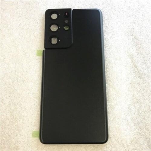 For Samsung Galaxy S21 / S21+ Plus / S21 Ultra Housing Glass Battery Door Rear Case + Camera Lens Replacement Parts