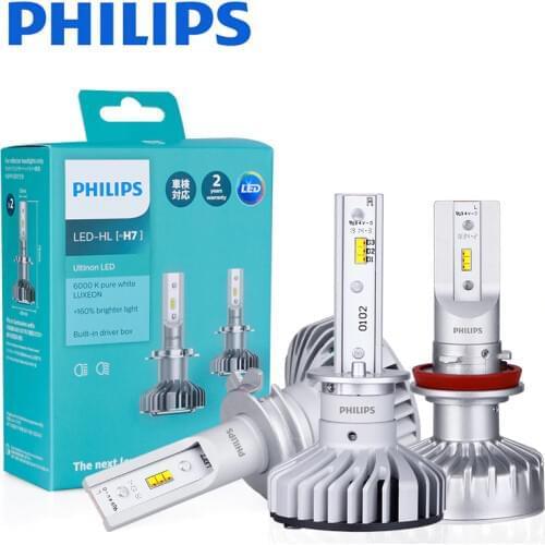 H7 LED Philips H1 H11 LED X-treme Ultinon Essential Bright H4 9005 9006 Car Headlight 6000K White Powerful DIY Replace Auto Lamp