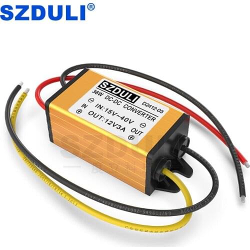 High quality 24V to 12V 3A DC regulator, high temperature resistant 24V to 12V voltage converter, DC-DC reducer