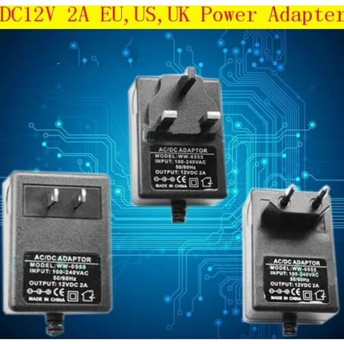 Charger ConverteDC12V 2A Power Adapter for Led Strip 24W DC 12V Voltage Transfomer with EU US UK AU Plug Power Supply Led Driver