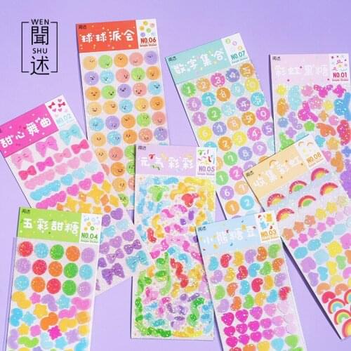 1pcs/lot Kawaii Stationery Stickers Colorful World Series Diary Planner Decorative Mobile Stickers Scrapbooking