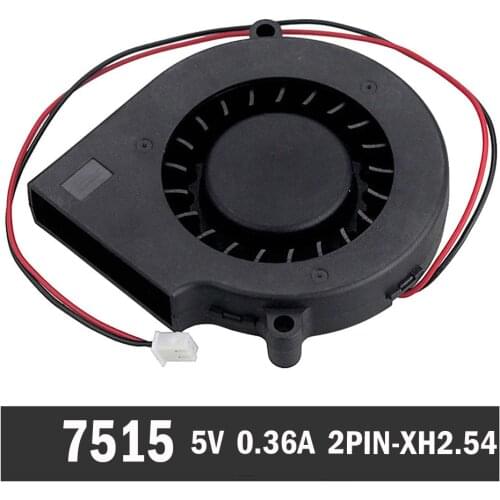 10Pcs Gdstime 5V 7515 7cm 75mm x 15mm 7cm 70mm DC Turbo Centrifuge Cooling Cooler Blower Fan