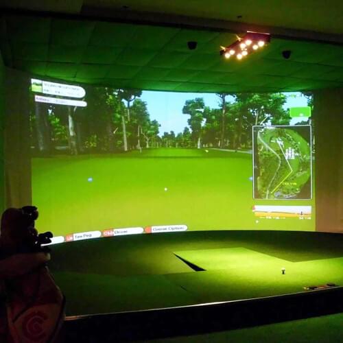 300*200CM/300*300CM Golf Ball Simulator Impact Display Projection Screen Indoor White Cloth Material Golf Exercise Golf Target F