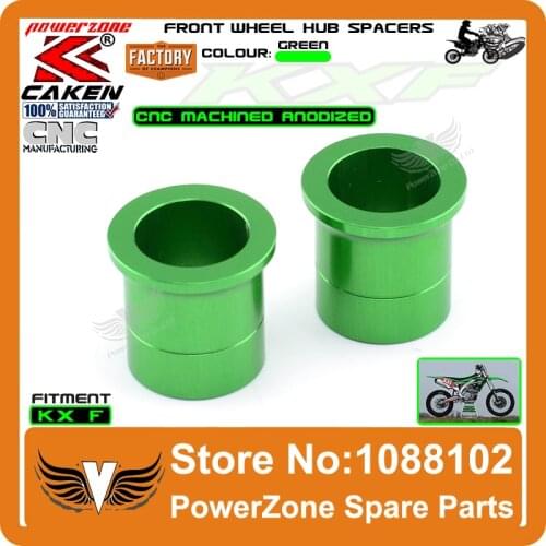 CNC Billet Front Wheel Hub Spacers Fit KX125 KX250 06-08 KXF250 KXF450 06-14 Motorcross Motorcycle Enduro Off Road Dirt Bike
