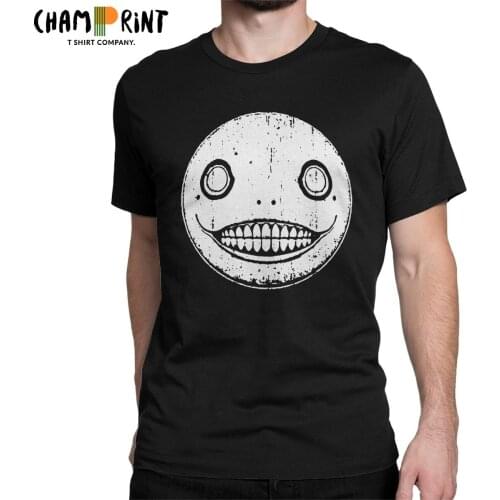 Emil Nier Replicant Automata Gestalt Game T-Shirt for Men Cotton Tee Shirt Round Neck Short Sleeve T Shirt Plus Size Clothes