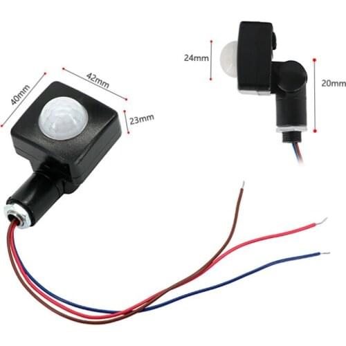 Mini Human Body Infrared Sensor Ultra-thin Infrared Body Sensor Switch LED Flood light PIR Motion Sensor Adjustable Smart Switch