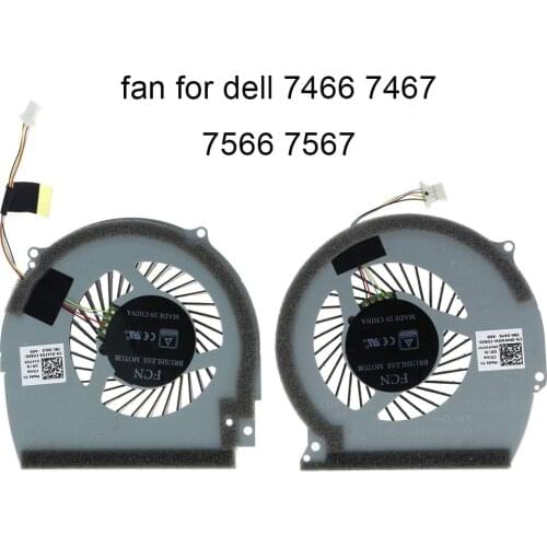 CPU Cooling Computer Fans for Dell Inspiron 14 7466 7467 15 7566 7567 0NWW0W 0147DX notebook PC GPU Graphics card Cooler fan New