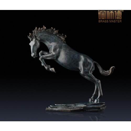 Master copper copper ornaments crafts jewelry ornaments "" Home Furnishing march forward courageously living room decoration