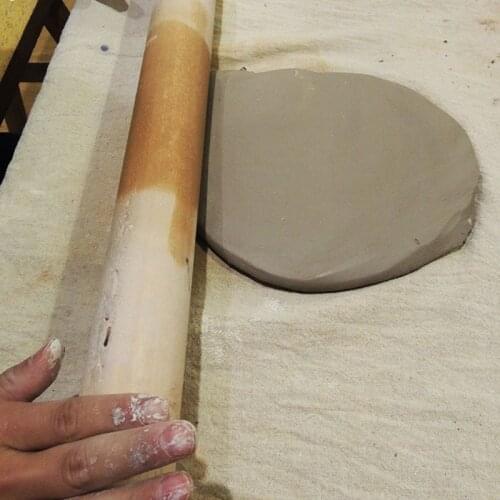 Mini Rolling Pin Dough Roller Sheeter Hand Fondant Meat Hotdog Dolma Roller Machine Pottery Polymer Clay Texture Tools