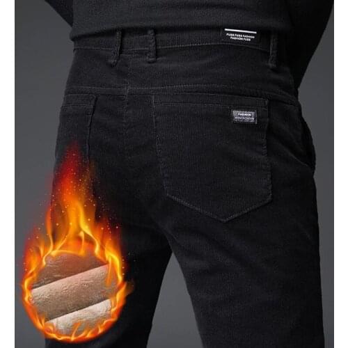 Mens Winter Pants Classic brand sweatpants super Warm Thick Pants cashmere Trousers For Men fleece Male long outdoors Pants Men