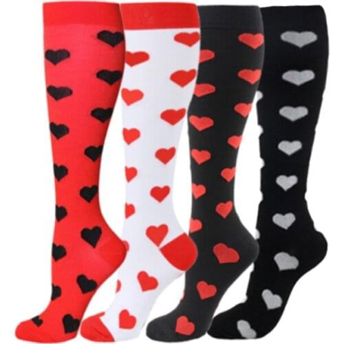Calcetines Compresivos Medias De Compresion Medias Compresivas Heart Adult Compression Sock Sport Socmpression Sock