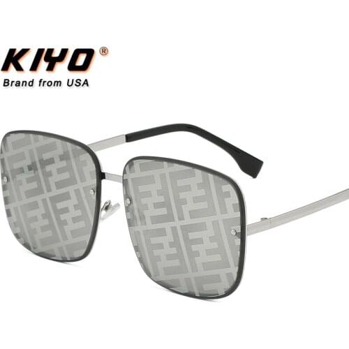 KIYO Brand 2020 New Women Men Square Sunglasses Metal Classic Sun Glasses High Quality UV400 Driving Eyewear 8959