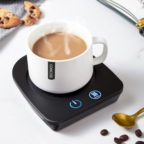 New Smart Thermostatic Coaster Cup Heater for Coffee Milk Tea Cocoa Water Juice Office Home Mug Constant Temperature Warmer Pad