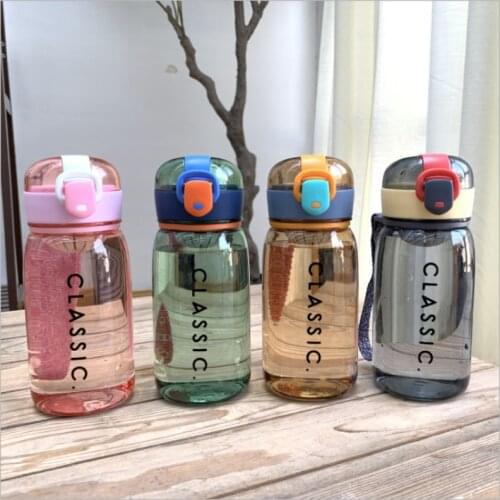 Sports Cup Couple Water Cup Plastic Portable Drink Bottle Tarvel Outdoor Rope Water Bottle Juice Milk Cup Kitchen Water Bottles