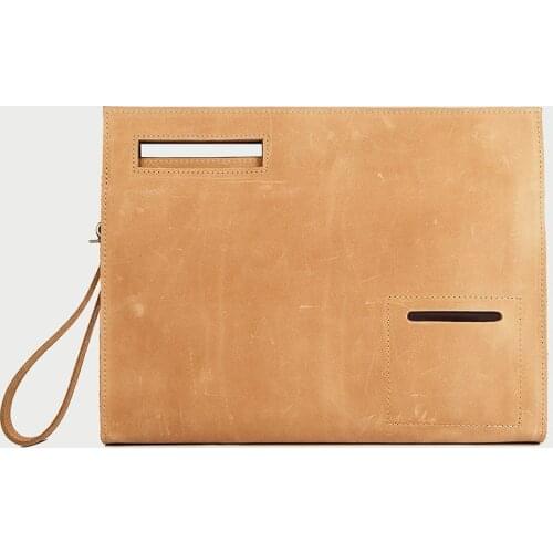 Men Tote Bag Shoulder Messenger Business Men Briefcase Tablet Bag Genuine Leather Mens Handbags Retro Crazy Horse Leather