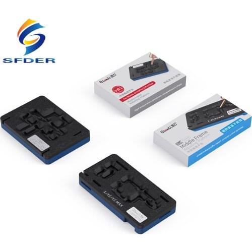 Qianli BGA Stencil Reballing Planting Tin Platform For IPhone X XS 11 11Pro Max Motherboard Middle Layer Fixture Repair Tools