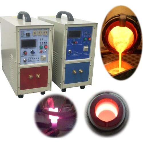 220V 15KW High Frequency Induction Heater Furnace 2200 Degree C For Gold/Silver Casting Melting